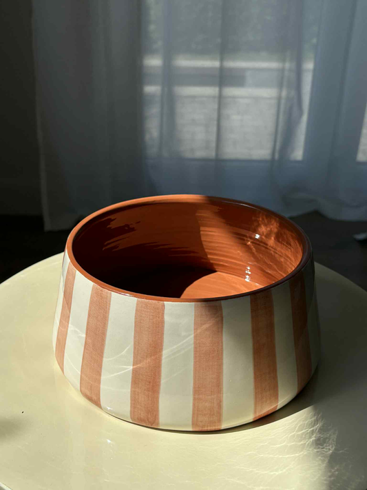 Saladier en céramique artisanale Terracotta