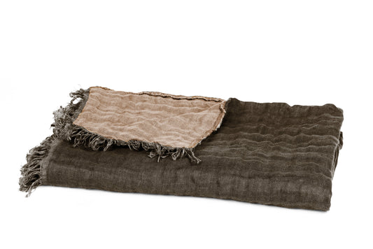 Plaid BAYA Brownie/Tabac 135 x 200