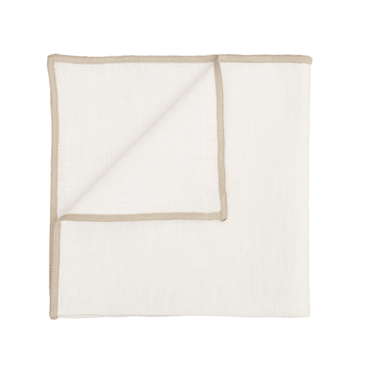 Serviette de table CORTE Blanc 40 x 40