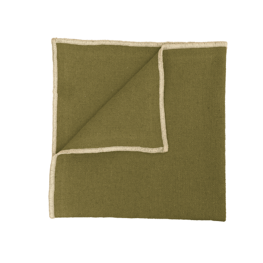 Serviette de table CORTE Olive 40 x 40