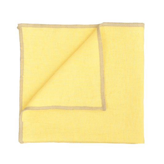 Serviette de table CORTE Paille 40 x 40