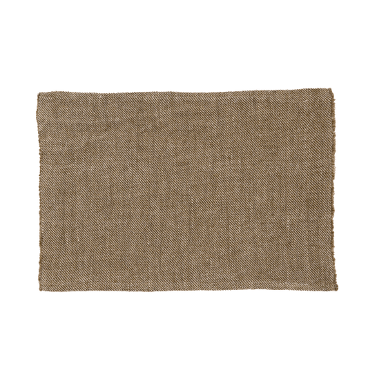 Set/serviette de table CUBA Olive 35 x 48