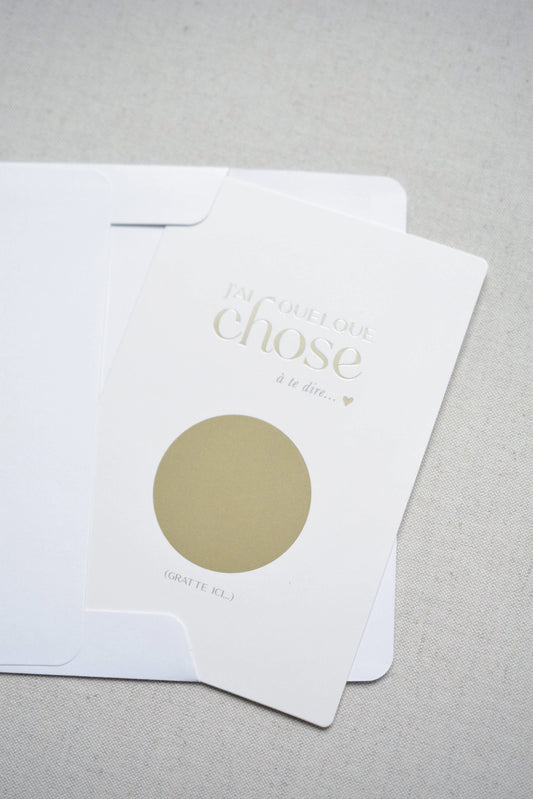 Carte à gratter Bébé en route