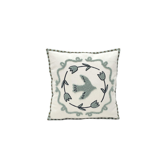 Coussin Colombe Bleu