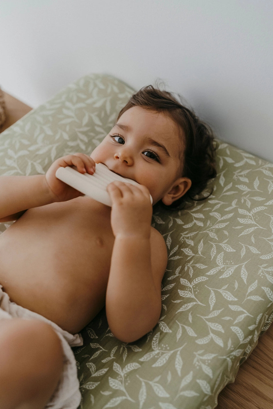 Housse de matelas à langer Leaves