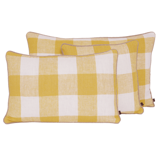 Housse de coussin PALMA Paille 40 x 60