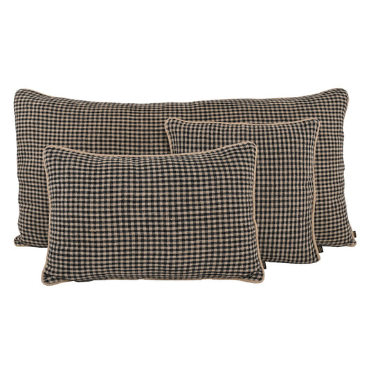 Housse de coussin PIANA Charbon 50 x 80