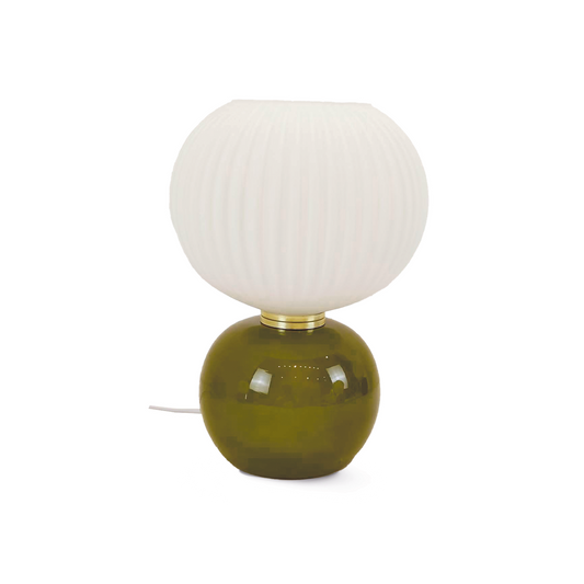 Petite lampe en verre Kaki