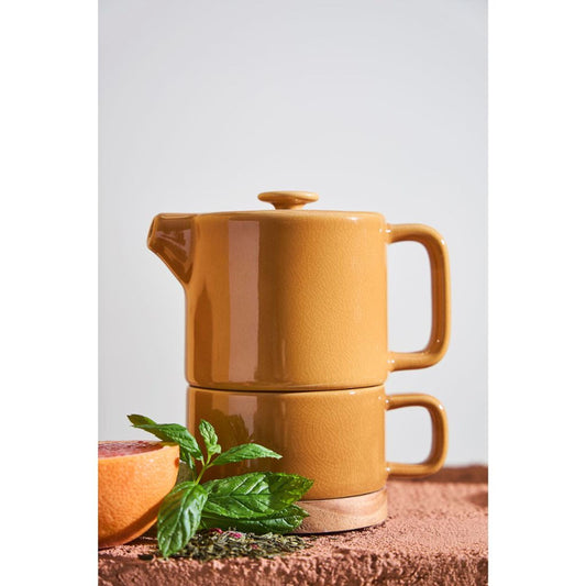 Théière solitaire NORDIKA Moutarde 45 cl