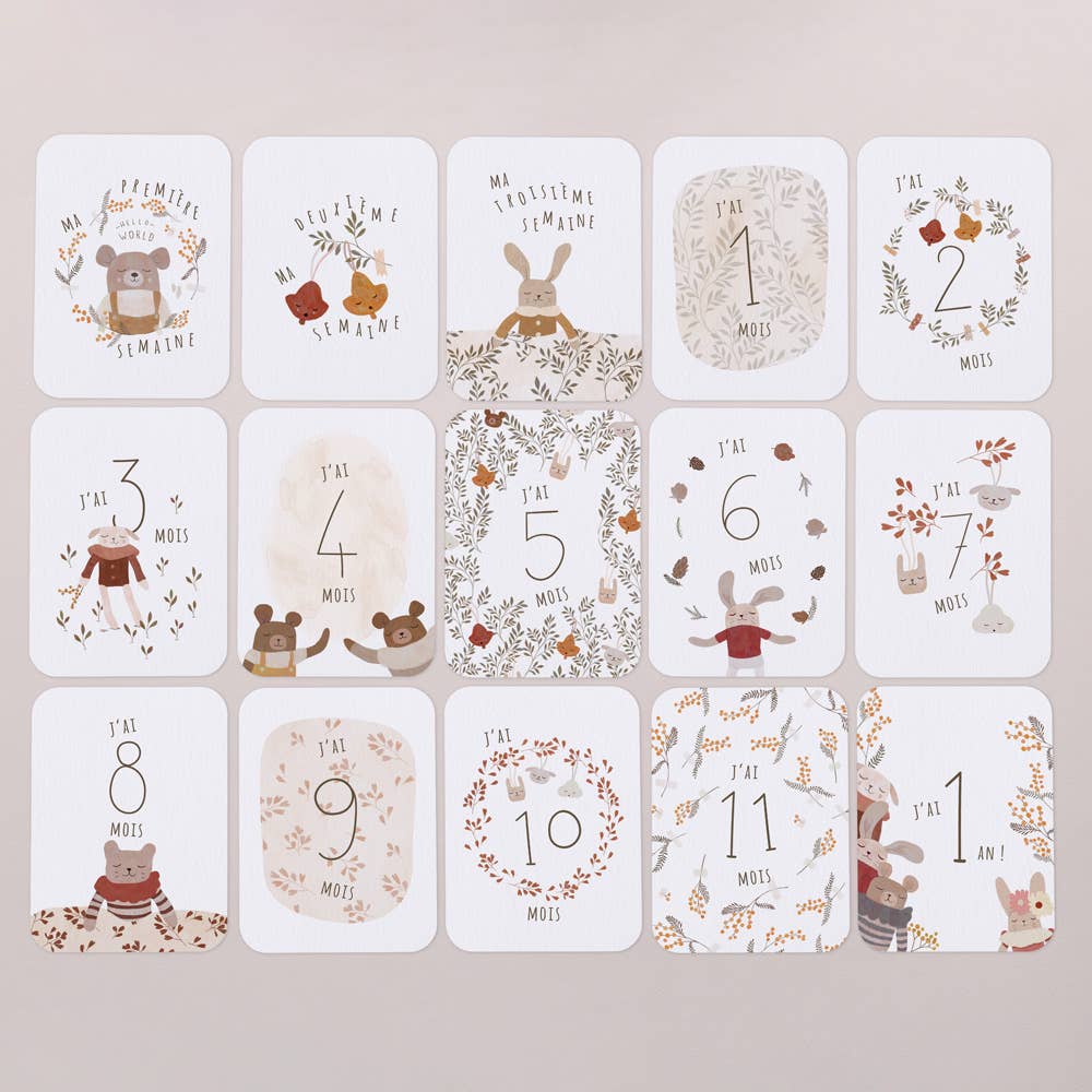 Cartes étapes première année We are family