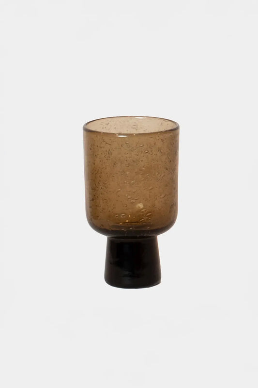 Verre à pied BARI Brun