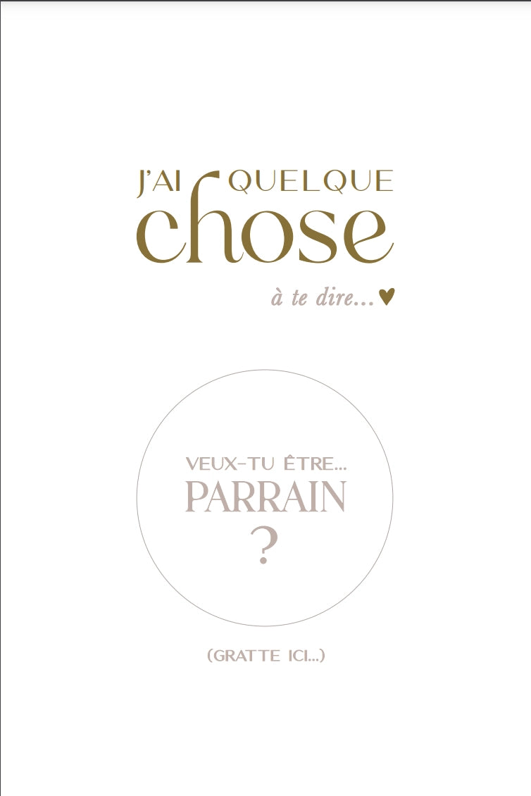 Carte à gratter Parrain