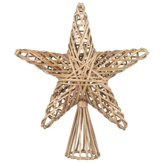 Étoile en rotin
