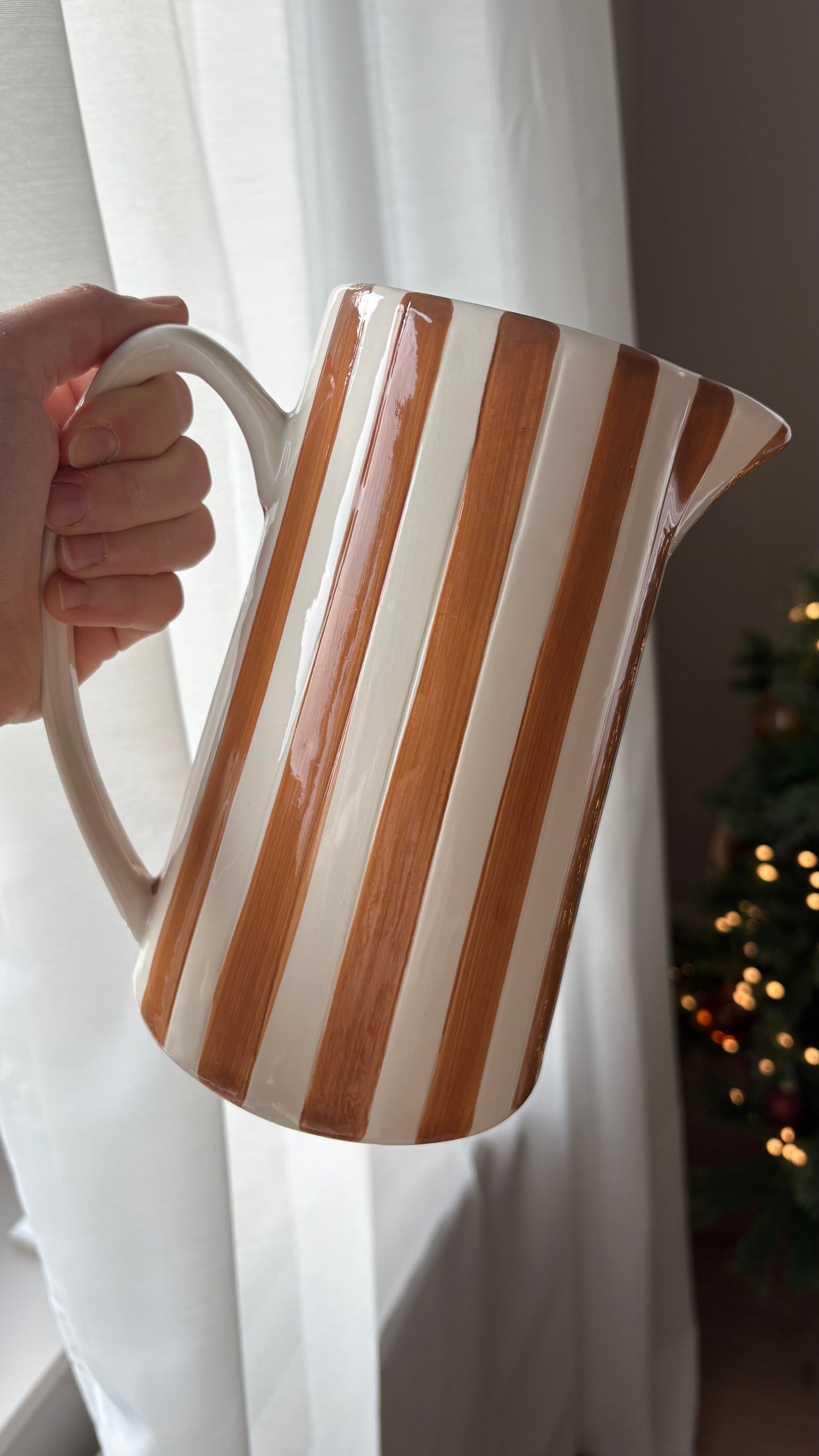 Pichet rayure Marron
