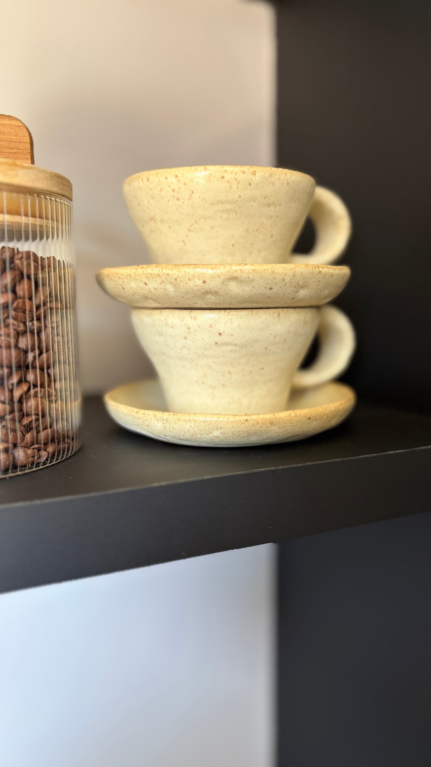 Tasse et sous-tasse TUVA Beige