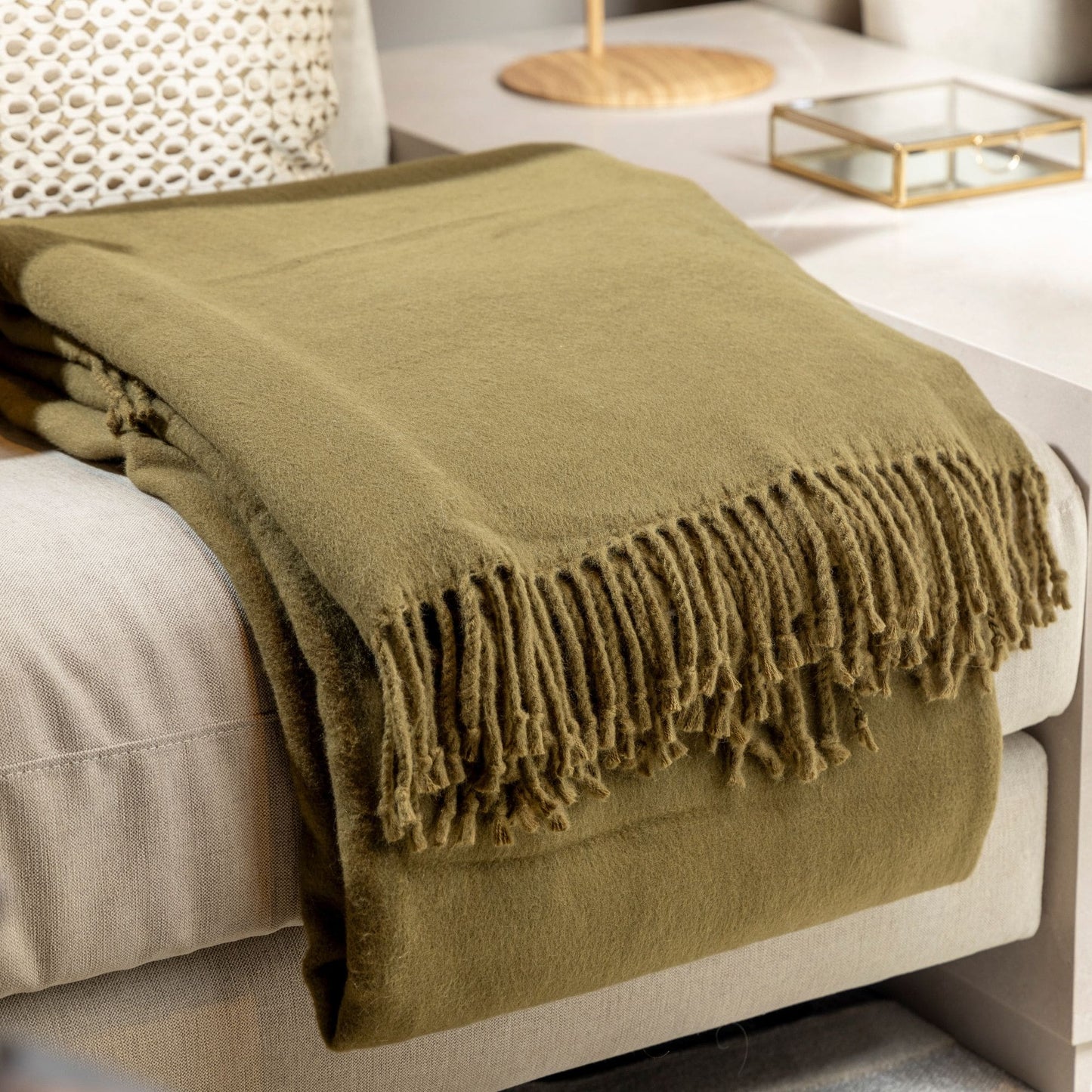 Plaid ANNABELLA Olive 150 x 200