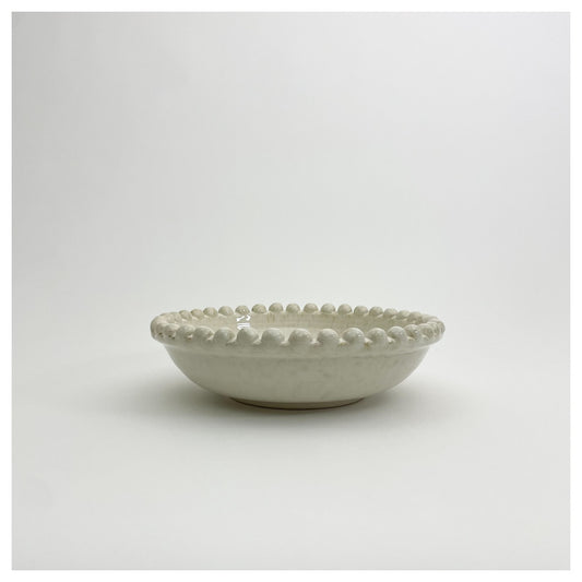 Petit plat perlé Ivoire