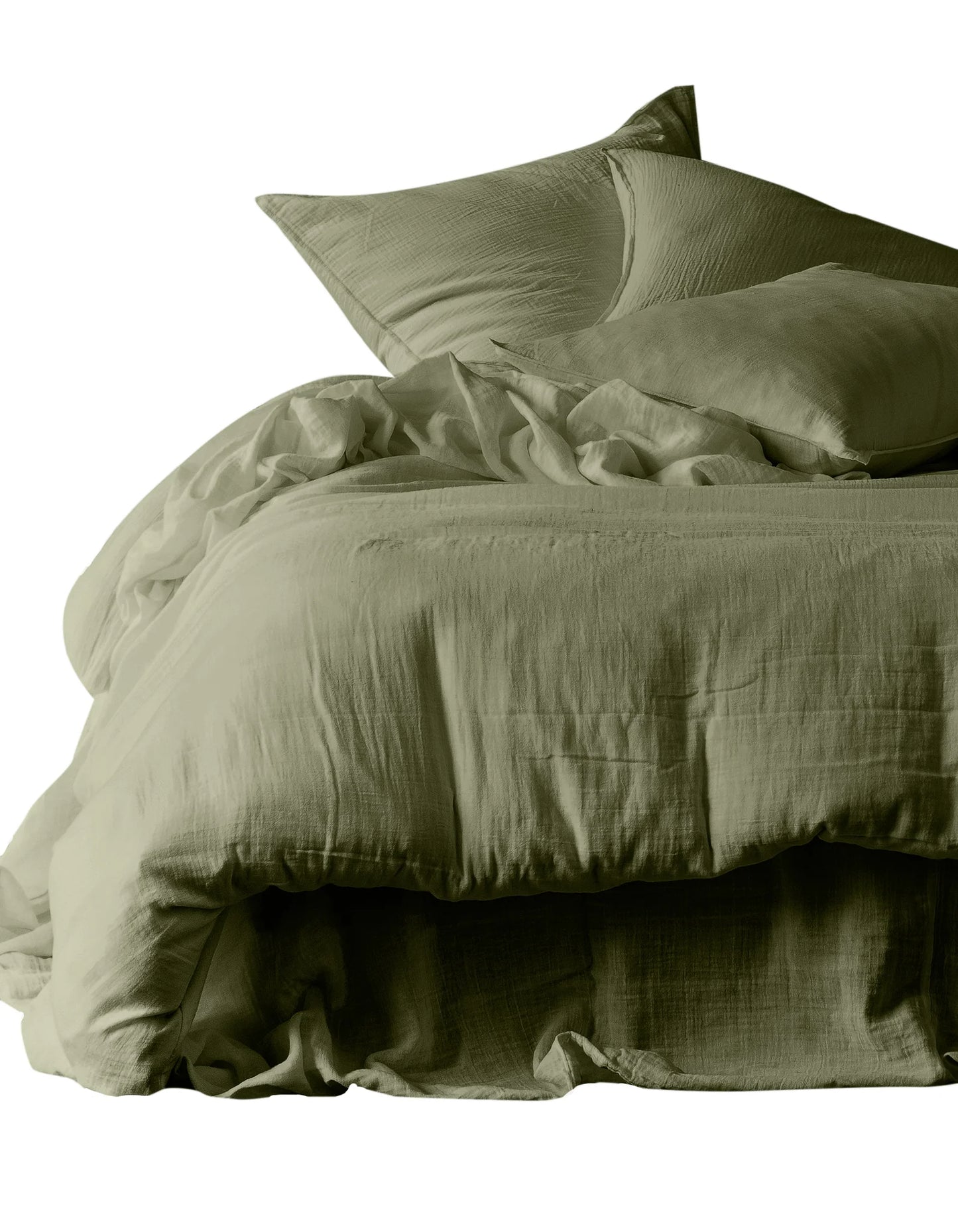 Parure de lit MYKONOS Kaki 240 x 220