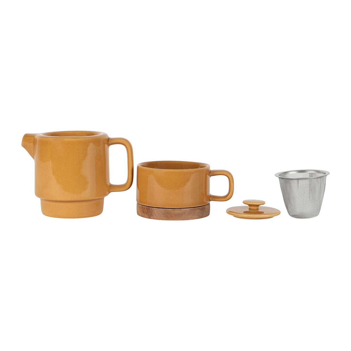 Théière solitaire NORDIKA Moutarde 45 cl